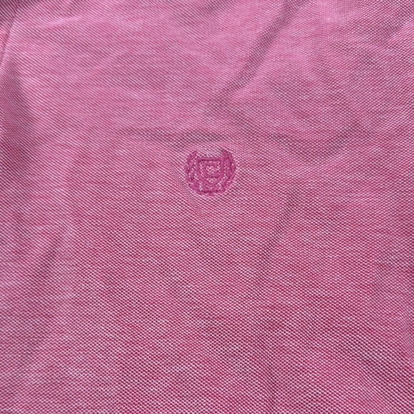 Chaps Men's birdseye pique Pink Polo Short Sleeve Shirt - Picture 3 of 10